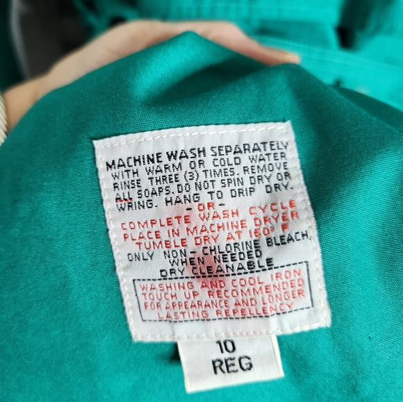 Vintage London Fog long trench rain resistant coat size 10 - Picture 5 of 9